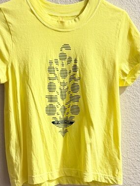 FP Movement Yellow Graphic Tee Xs NWOT